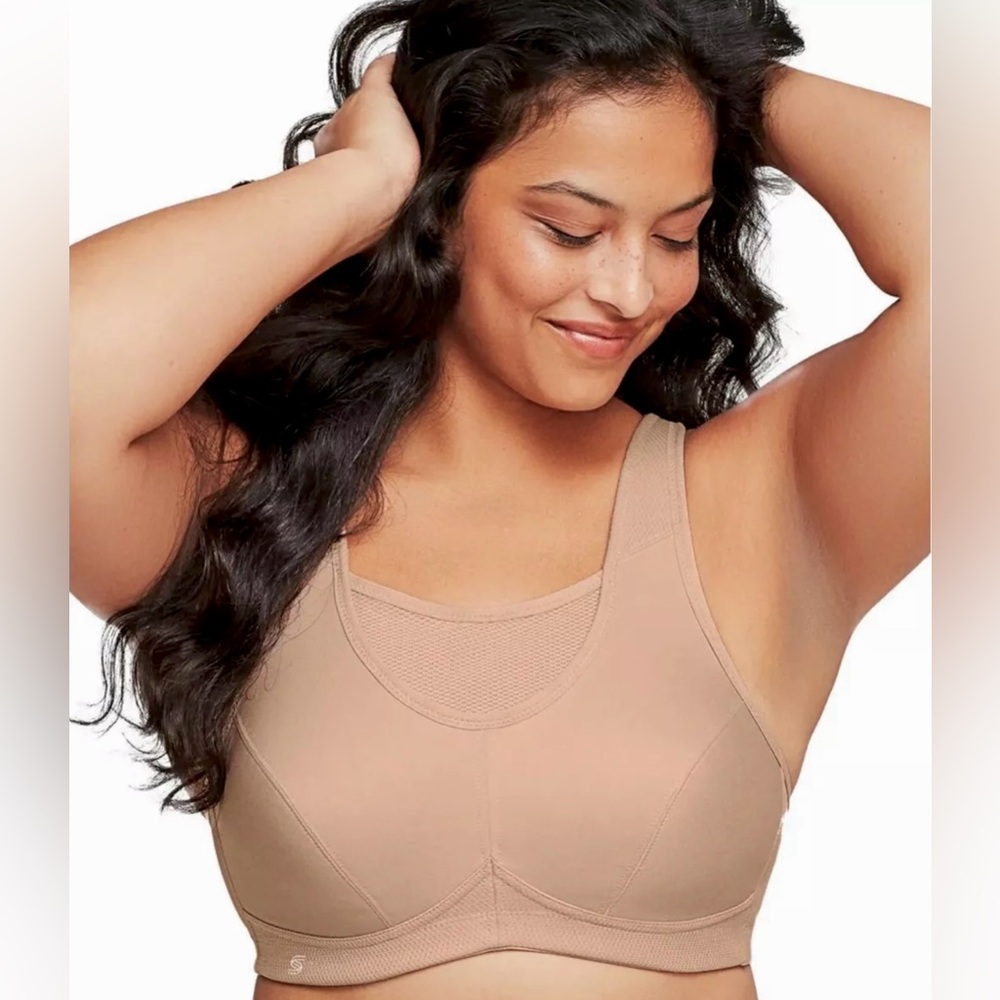 Glamorise 36C Nude No Bounce Sports Bra! NEW! - Picture 4 of 16